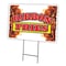 Signmission Ribbon Fries Yard Sign & Stake outdoor plastic coroplast window, C-1216-DS-Ribbon Fries C-1216-DS-Ribbon Fries - alternate 1